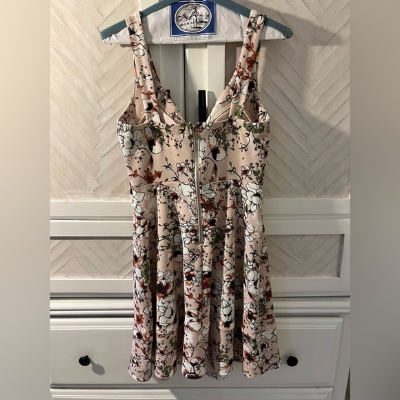 Pink Floral Skater Dress - Picture 2 of 2